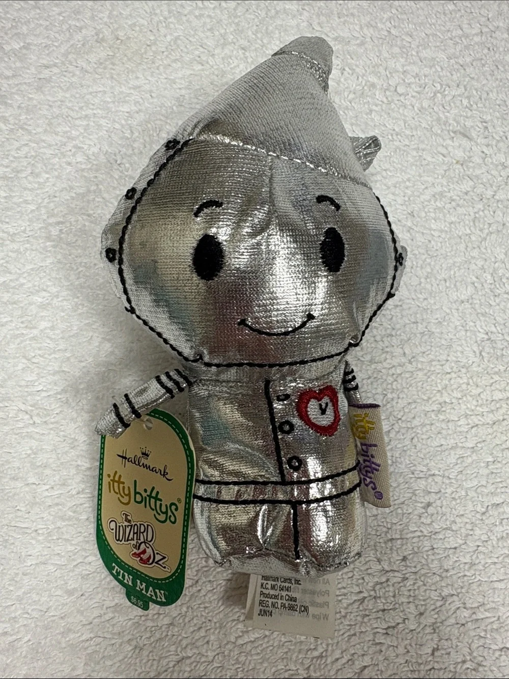 Hallmark Itty Bitty’s wizard of oz  tin Man and flying Blue Monkey Plush Set nwt